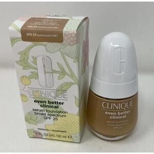 Clinique Even Better Clinical Serum Foundation WN 64 Butterscotch NIB L 12